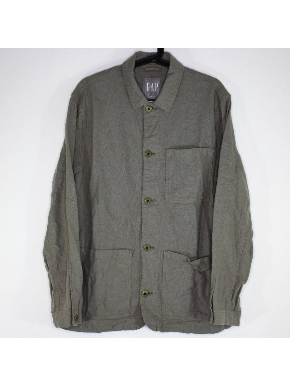 GAP Mens Medium Linen Chore Jacket Z10